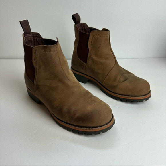 Chaco Fields Chelsea Boots Women's Size 8.5 EU 39.5 Waterproof Leather Brown - Picture 1 of 7